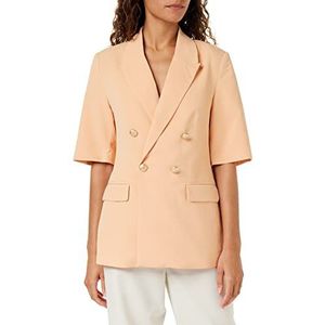 Peppercorn My Half Sleeve Blazer | Oranje Blazer voor Dames | Spring Dames Pakken & Blazers | Maat M