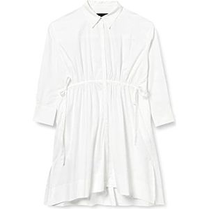 French Connection Dames Rhodos Duurzame Poplin Shirt Jurk Casual, Linnen Wit, XL, Linnen Wit, XL