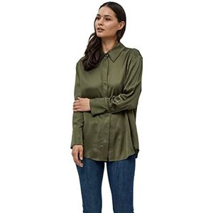 Minus Kamia Oversized Shirt | Blauwe Dames Tops | Lente Shirt Dames | Maat 18