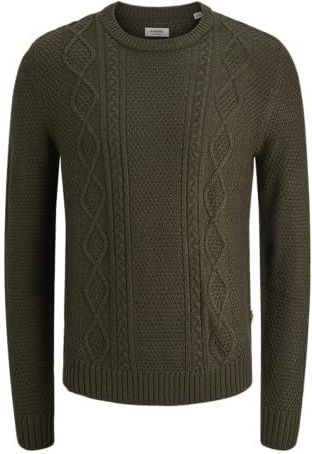 Jrebjosh Knit Crew Neck, Forest Night, L