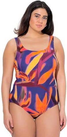 Ulla Popken - Badpak - Nachtblauw - Kostuum voor Dames