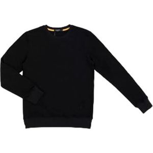 Gianni Lupo Sweatshirt met ronde hals voor heren, Zwart, XXL