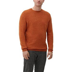 s.Oliver Big Size Heren Pullover Sweater, Oranje, XXL