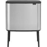 Brabantia Bo Touch Bin Prullenbak - 3 x 11 liter - Afvalscheiding - Matt Steel Fingerprint Proof