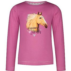 SALT AND PEPPER T-shirt voor meisjes en meisjes, met print van Horse Head, lila (lilac), 104/110 cm
