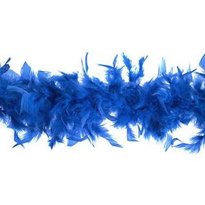 Trimits Marabou Feather Boa Fancy Dress voor feesten, festivals, trots, Hen Do, Hen Do, Halloween, Kerstmis, koningsblauw, 1,8 m x 12 cm