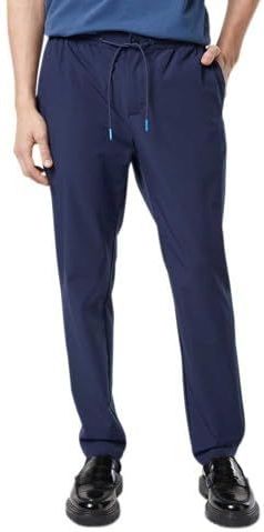 Warren - Jogger - Navy - Stretch Nylon Blend - Regular Slim Fit