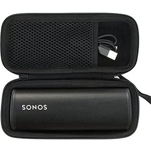 Khanka Harde reiskoffer vervanging voor Sonos Roam/Roam SL Bluetooth-luidspreker (alleen binnenkant zwart, hoes)