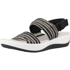 Clarks Dames Arla Stroll sandaal, zwart Combi, 7.5 UK, Zwart Combi, 41.5 EU