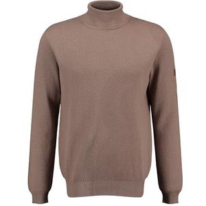 Pullover - Gebreid Patroon - Warmtegevende Rolkraag - Nauwsluitende Pasvorm