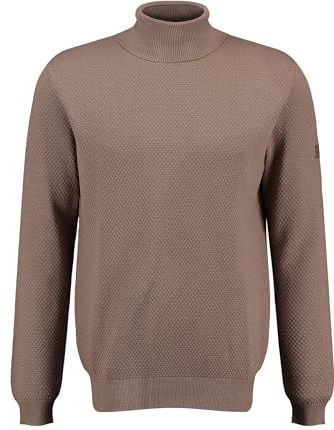 Pullover - Gebreid Patroon - Warmtegevende Rolkraag - Nauwsluitende Pasvorm