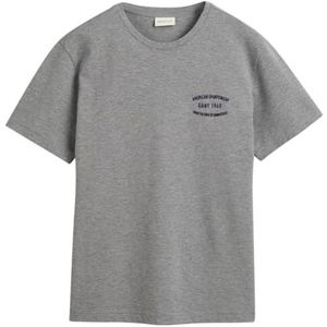 Small Graphic Pique SS T-shirt, gemengd grijs, L