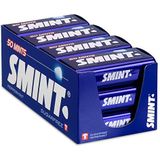 SMINT XL Peppermint, krachtige pepermuntjes, suikervrije pastilles voor een frisse adem, pakket van 12 blikjes