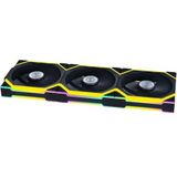 Lian Li UNI Fan SL 120 mm ARGB Wireless Fan - Drievoudige verpakking - 2,4 GHz draadloos signaal voor RGB-besturing en ventilator - aanpasbare lichteffecten - Controller inbegrepen