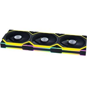 Lian Li UNI Fan SL 120 mm ARGB Wireless Fan - Drievoudige verpakking - 2,4 GHz draadloos signaal voor RGB-besturing en ventilator - aanpasbare lichteffecten - Controller inbegrepen