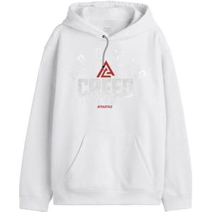 cotton division Sweatshirt met capuchon voor heren, Wit, S