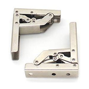 KAFENDA - Deurscharnieren - RVS - 90 Graden - Verborgen Tafel Plank Keukenkast Deur Scharnieren met Schroeven