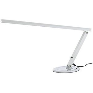 Briloner Leuchten LED tafellamp 10 W, reflectorarm draaibaar, inclusief schakelaar aan/uit, wit/chroom 7567-016