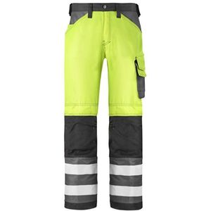 Snickers 33336674144 High-Vis werkbroek klasse 2, geel/zwart, 144