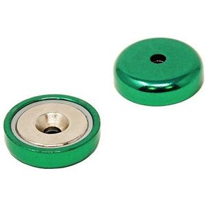 Magneet Expert NPA32 (GN)-80 32 mm dia A Type neodymium Pot Green (Pack van 80) magneet