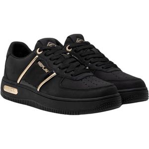 Replay Epic Shiny Sneakers voor dames, zwart, maat 35, 562 Black Black Black, 35 EU