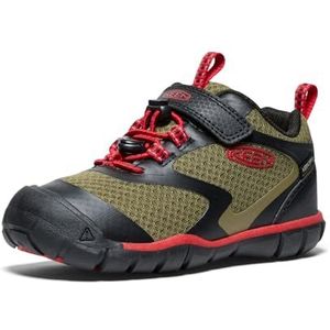KEEN Loopvlak Rover Waterdichte Sneakers, Martini Olive/Rode Tapijt, 1 UK, Martini Olijf Rode Loper, 34 EU