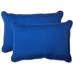 Pillow Perfect oversized rechthoekig overwerpkussen voor binnen en buiten, 41,9 cm Fresco blauw, 63,5 cm, 2 stuks
