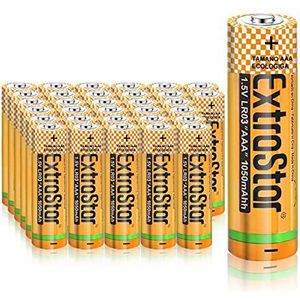 EXTRASTAR Mini Stilo Alkaline AA Performance batterij, AA-batterij, AA-batterijen, 32 stuks