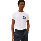 Tommy Hilfiger - Colour Flag - T-shirt - Korte Mouwen - Zacht Gebreide Stof