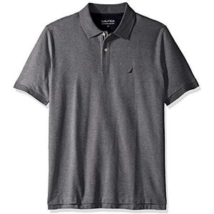 Nautica Mannen klassieke pasvorm korte mouw solide prestaties Deck poloshirt - grijs - L