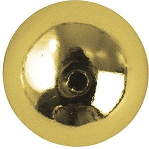 Rayher 1630006 plastic ronde kralen, 2,5 mm ø, goud