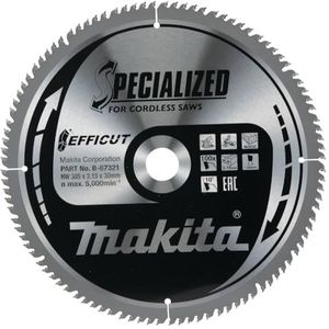 Makita Zaagblad Efficut hout voor accu kap- en verstekzagen (305 x 2,15 x 30 mm, 100 tanden) B-67321