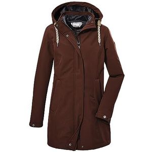 G.I.G.A. DX Dames Softshell parka/outdoorjas met capuchon GW 19 WMN SFTSHLL PRK, autumnleaf, 36, 39842-000