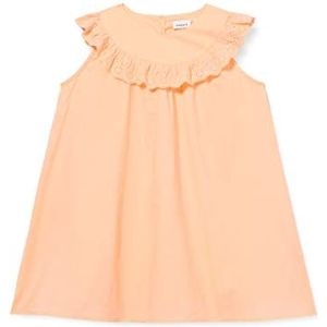 Name It Nmffetulle SS jurk voor meisjes en meisjes, Peach Nectar, 86 cm