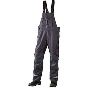 JAK 1603 Stretch Am. Overall | Grijs/Rood | 48R (34/32)