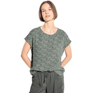 Cecil Dames B344668 Print Blouse, Cool Khaki, M, Cool Khaki, M