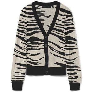 VERO MODA Vmnancy Ls V-hals Cardigan Boo, zwart, L