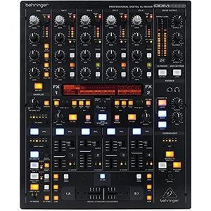Behringer DDM4000 Ultimate 5-kanaals digitale DJ-mixer met sampler, 4 FX-secties, dubbele BPM-tellers en MIDI