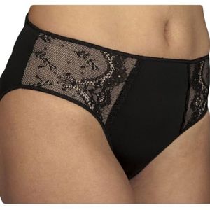 Selene Dames Brief (Pack van 2), Zwart (zwart), 42