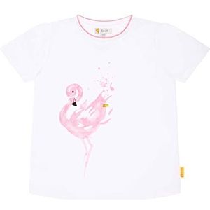 Steiff T-shirt met korte mouwen voor meisjes, wit (bright white), 122 cm