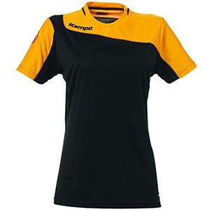 Kempa Dames Shirt Tribute Women, Zwart/Oranje, L