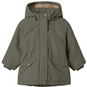 NAME IT Nmfmarlow Parka Jacket Pb voor meisjes, Dusty Olive, numeric_110