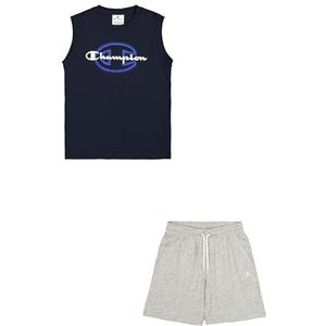 Champion Legacy grafische mouwloze set met ronde hals voor jongens, Blauw (BS501), 11-12 jaar