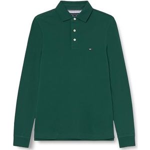 Tommy Hilfiger Heren 1985 Slim LS Polo MW0MW20182 L/S Polo, Groen, XS, Groen (Sier Groen), XS