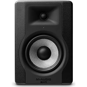 M-Audio BX5 D3 - Compacte 2-weg 5-inch Actieve Studio Monitor Luidspreker voor Muziekproductie en Mixen met Ingebouwde Akoestische Ruimtecontrole, 1 Stuk, Zwart