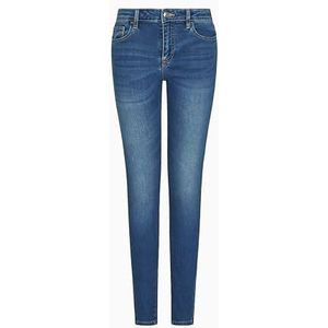 Armani Exchange - Skinny Jeans - Blauw - Dames - Katoen
