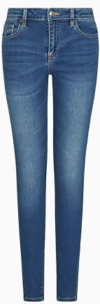 Armani Exchange - Skinny Jeans - Blauw - Dames - Katoen