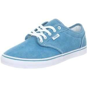 Vans Dames Atwood Low skateboardschoenen, Blauw Washed Neon Blue, 37 EU
