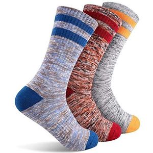 Feideer Wandelsokken, voor dames, multi-pack outdoor recreatie sokken, vochtafvoerende crewsokken, 6.5-10.5