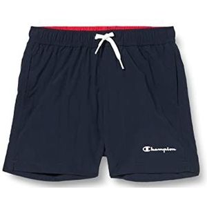 Champion Legacy Beachshorts-AC Small Logo zwembroek voor kinderen en jongens, Blauwe tint in toon, 5-6 Jaar